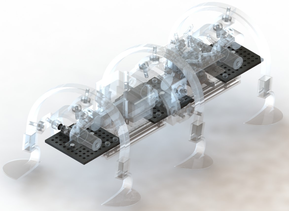 SphereWalker labeled diagram showing major subsystems